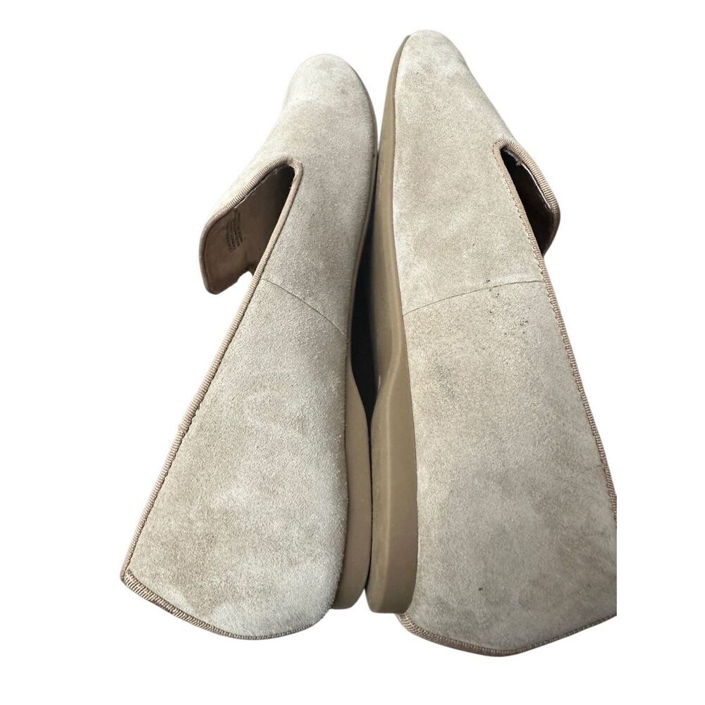 Birdies Starling Latte Suede Womens Loafers Flats Tan Soft Leather Classic Size - Picture 7 of 10
